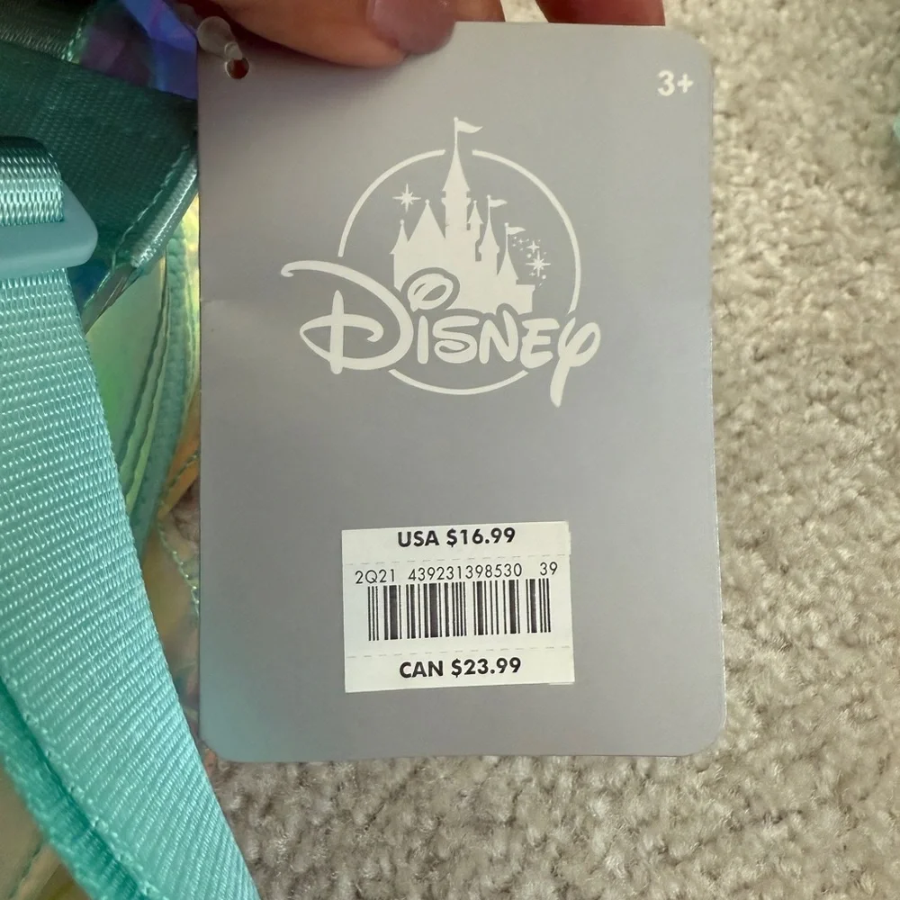 Disney Little Mermaid Ariel Iridescent Backpack Holographic Bag